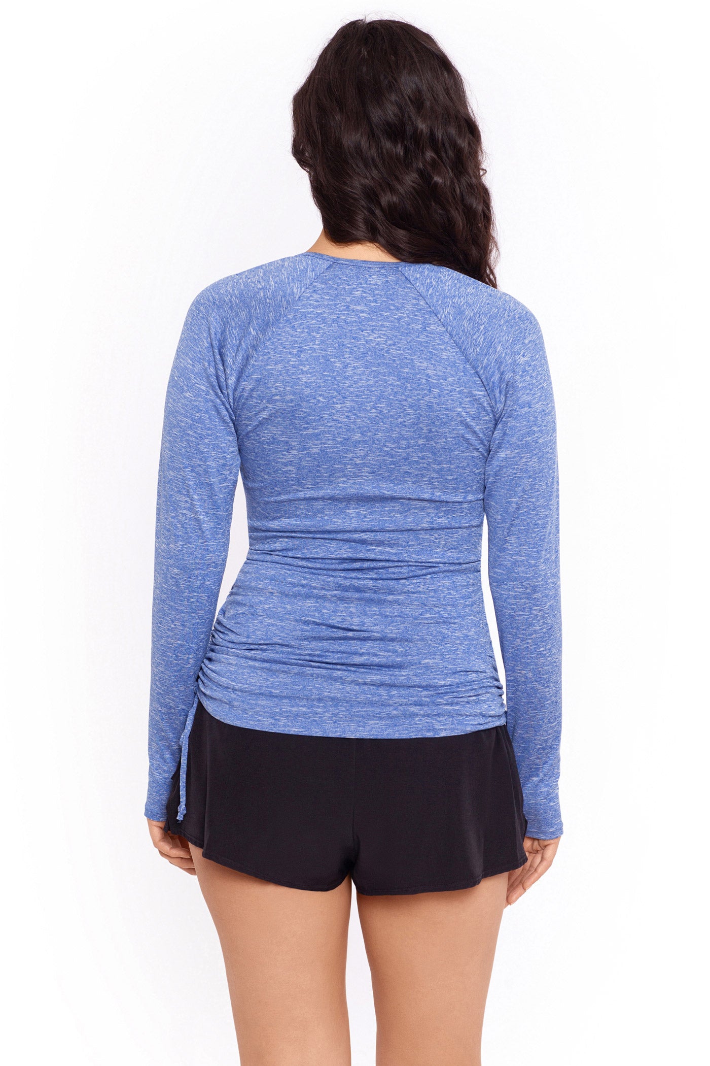Reebok: Sun Shirt Chic Long Sleeve Tunic - BLUE