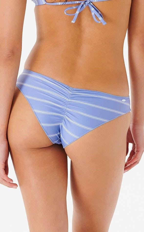 Rip Curl: Classic Surf Cheeky Bikini Bottom - BLUE/WHTE