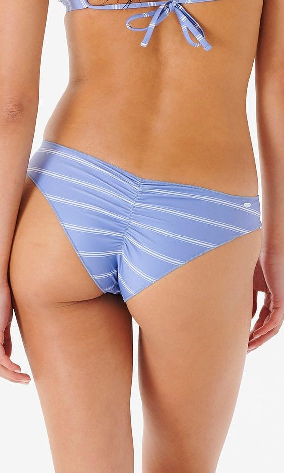 Rip Curl: Classic Surf Cheeky Bikini Bottom - BLUE/WHTE