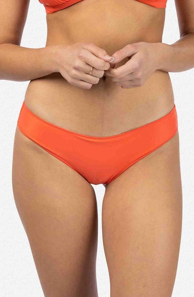Rip Curl: Classic Surf Cheeky Bikini Bottom - TANGERINE