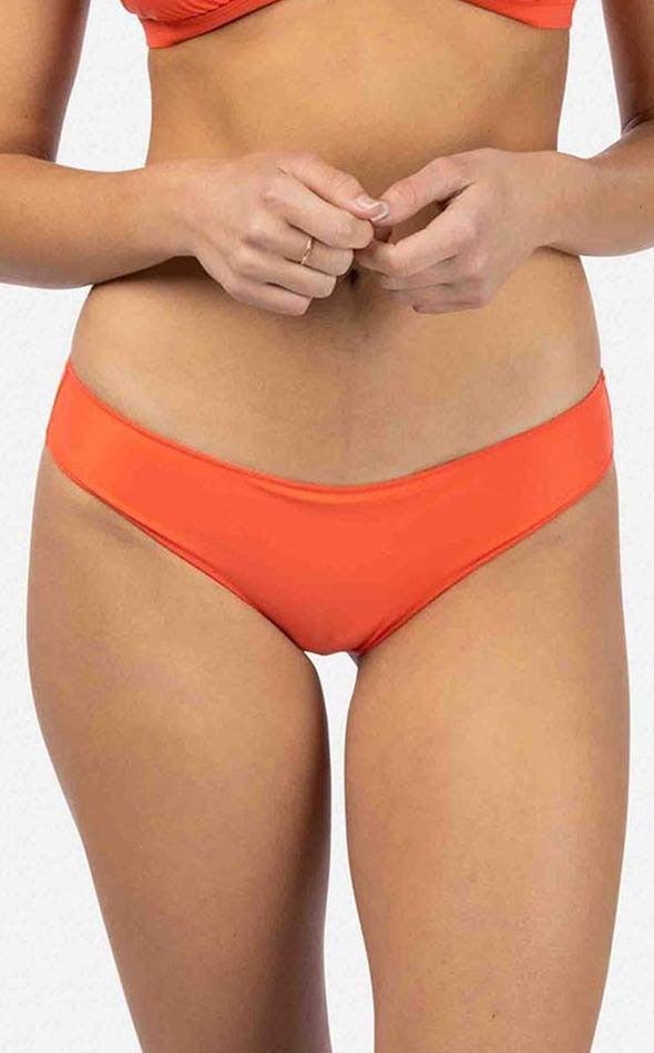 Rip Curl: Classic Surf Cheeky Bikini Bottom - TANGERINE