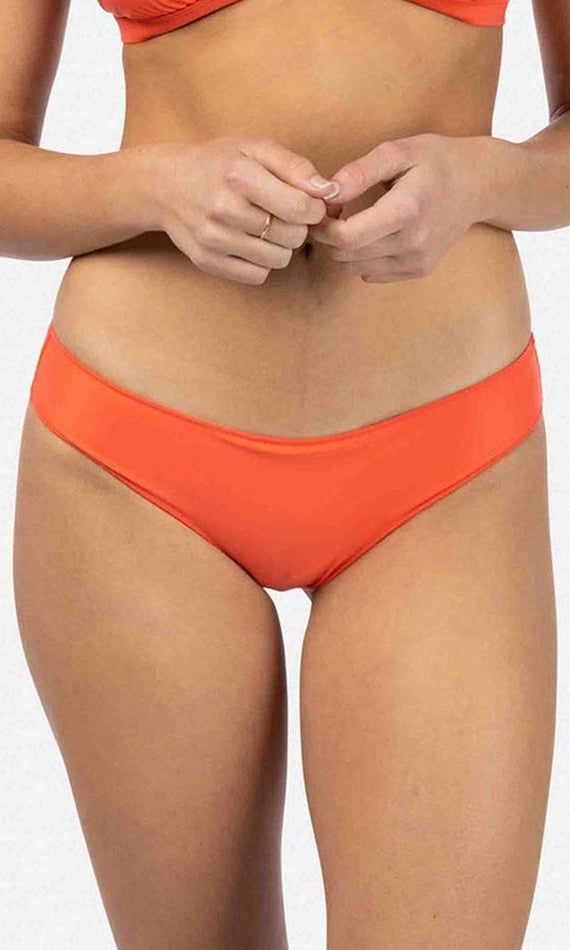 Rip Curl: Classic Surf Cheeky Bikini Bottom - TANGERINE
