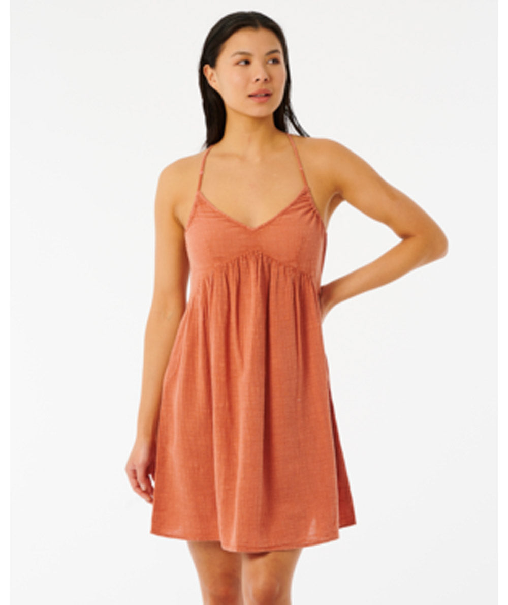 Rip Curl: Classic Surf Tank Dress - AUBURN