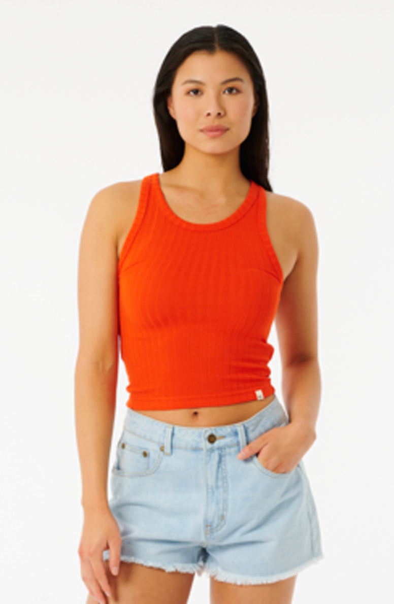 Rip Curl: Premium Rib Solid Tank - HOT ORG