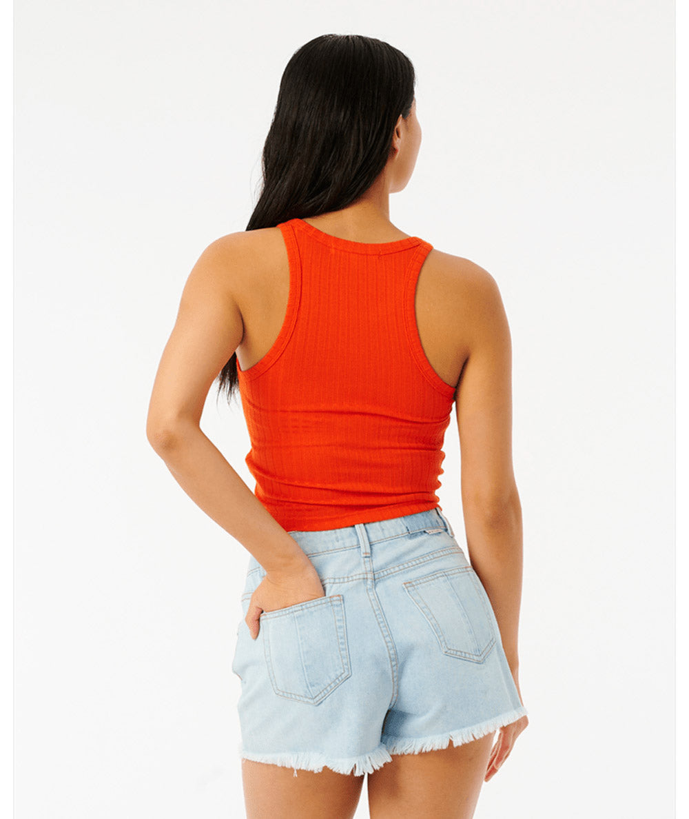 Rip Curl: Premium Rib Solid Tank - HOT ORG