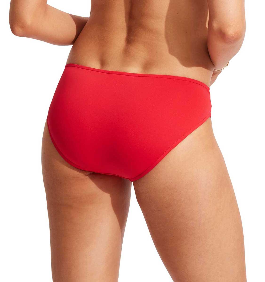 Seafolly: Solid Twist Band Hipster Pant - CHILIRED