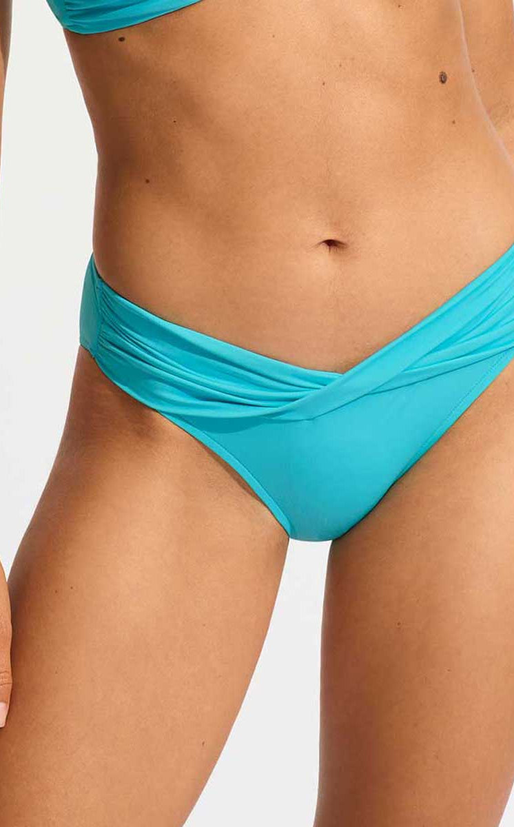 Seafolly: Solid Twist Band Hipster Pant