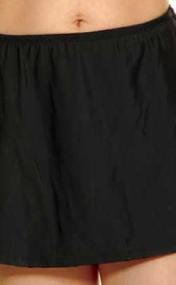 T.H.E: Solid Skirted Bottom - BLACK