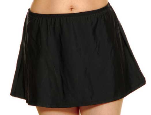 T.H.E: Solid Skirted Bottom - BLACK
