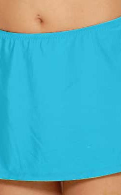T.H.E: Solid Skirted Bottom - CARIBEAN BLUE