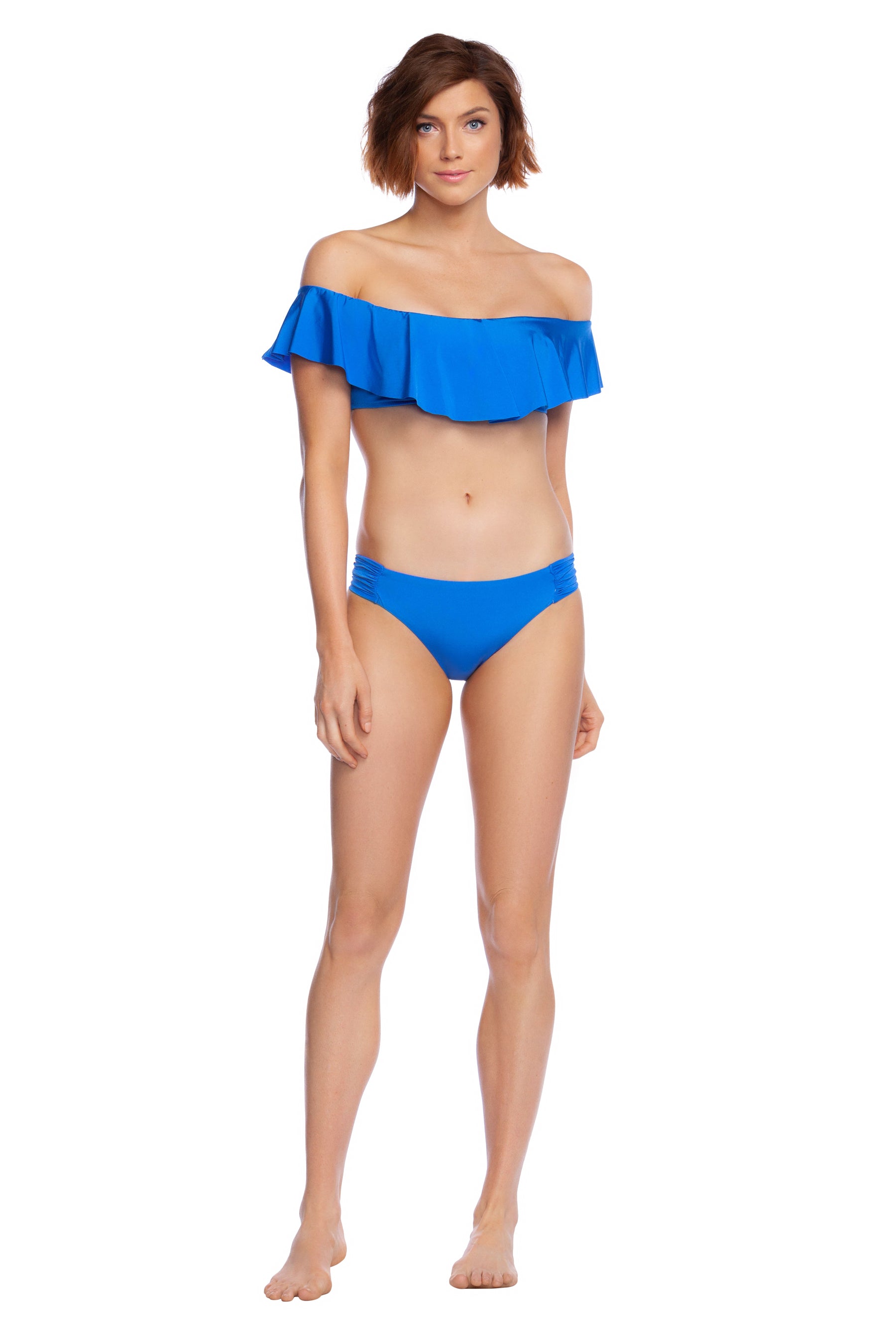Trina Turk: Getaway Solid Off The Shoulder Bandeau - OCEAN