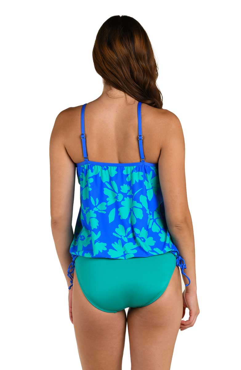 24th & Ocean: Flor De Barcelona V-Neck Blouson Tankini
