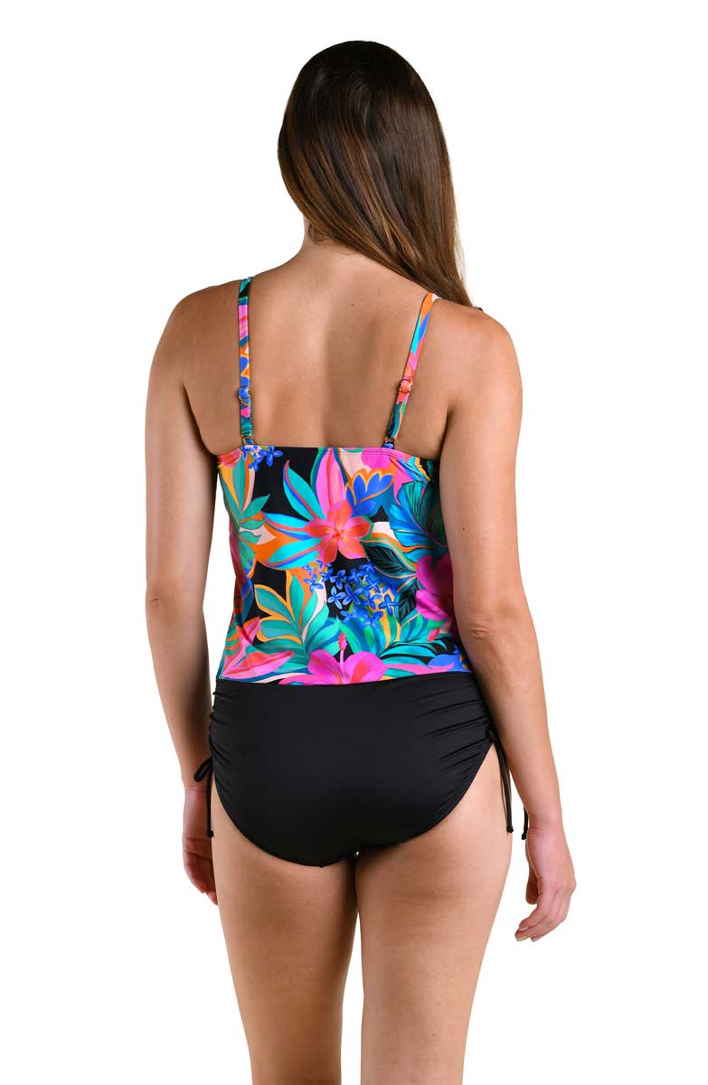 24th & Ocean: Palm Prisma Double Tier Tankini Top