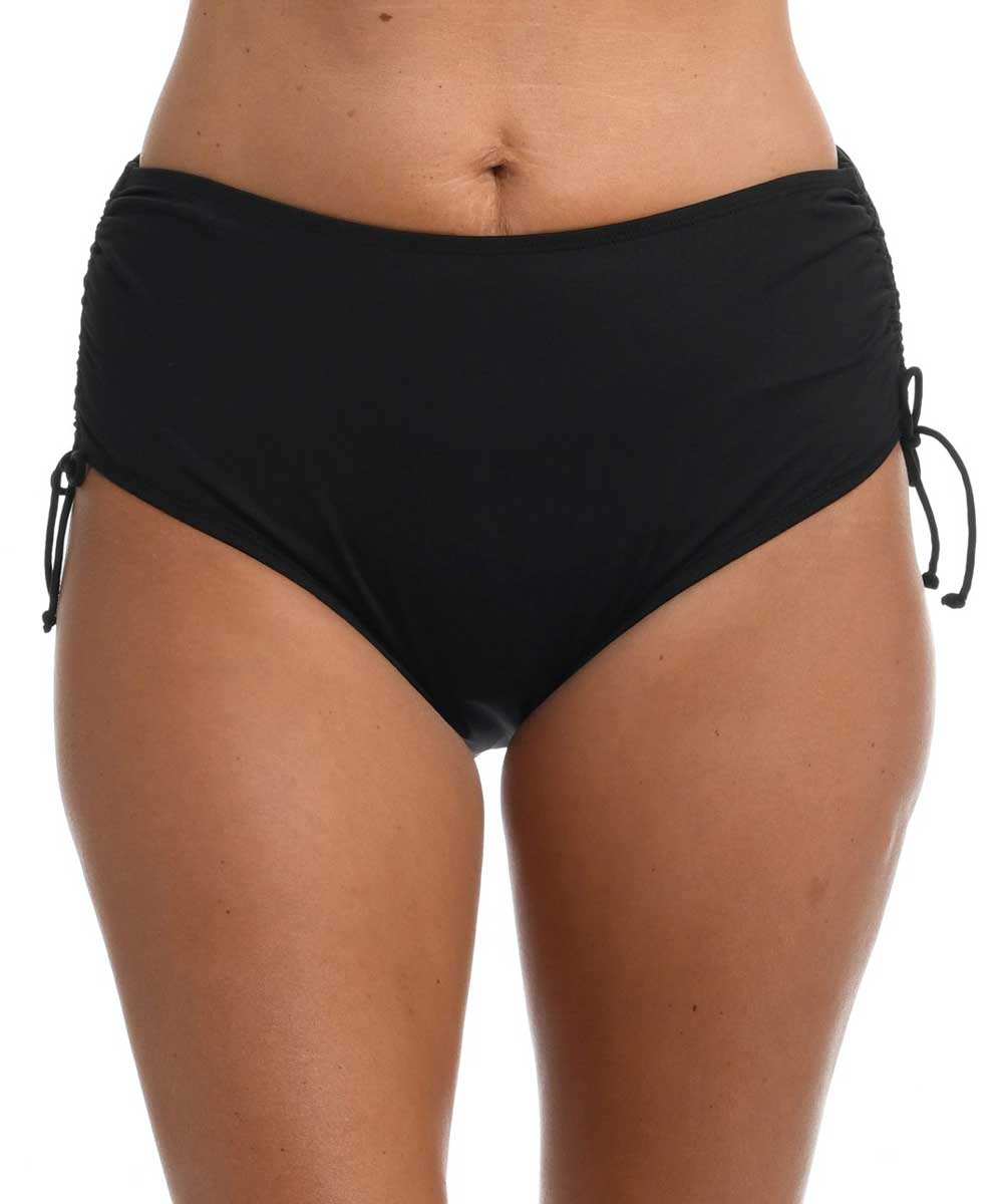 24th & Ocean: Plus Size Solids Mid Waist Adjustable Hipster Bottom