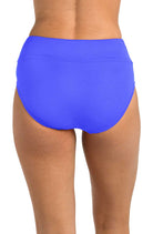 24th & Ocean Solid High Waist Spliced Bikini Bottom in Peri, alternate view