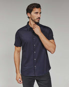 7 Diamonds: Aldridge Short Sleeve Shirt - MIDNIGHT 