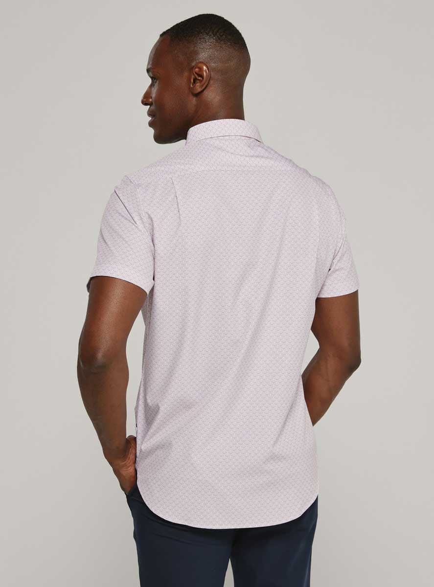 7 Diamonds: Ardon Short Sleeve Shirt - ROSE