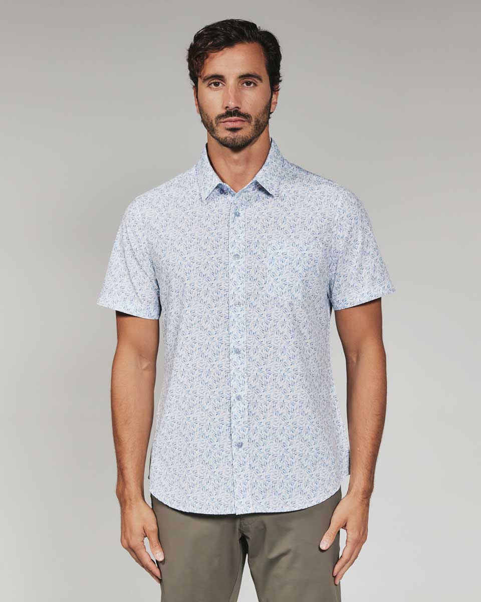 7 Diamonds: Auden Short Sleeve Shirt - LT.BLUE