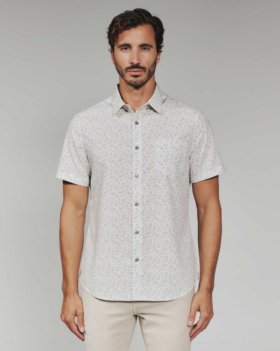 7 Diamonds: Auden Short Sleeve Shirt - TAN