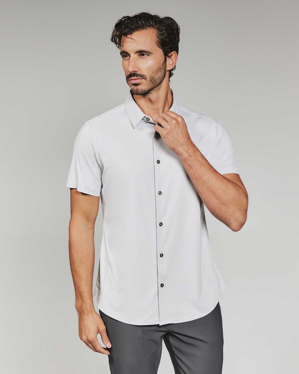 7 Diamonds: Azores Short Sleeve Shirt - FOG