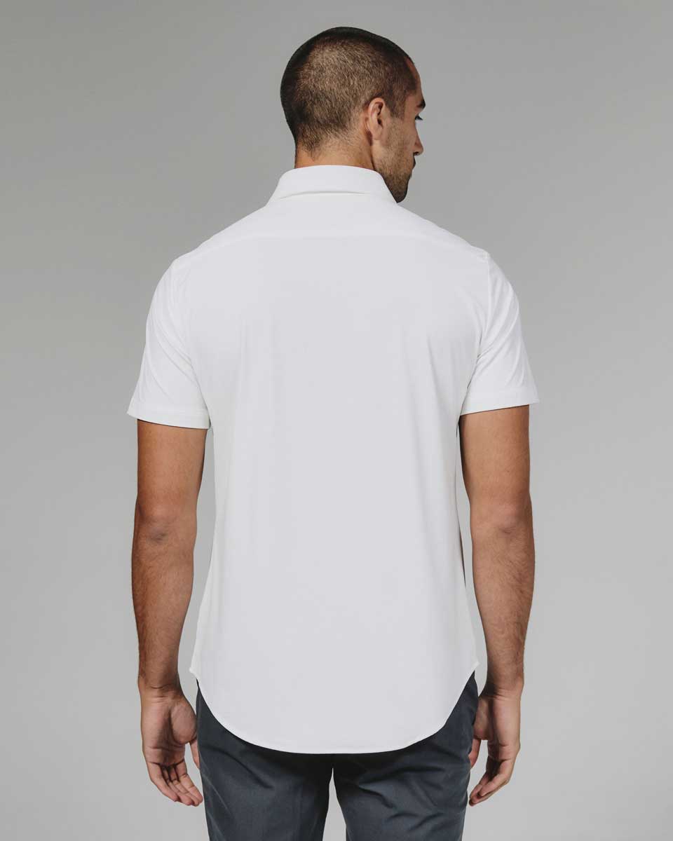 7 Diamonds: Azores Short Sleeve Shirt - WHITE