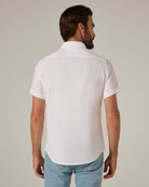 7 Diamonds: Barnes Short Sleeve Shirt - WHITE
