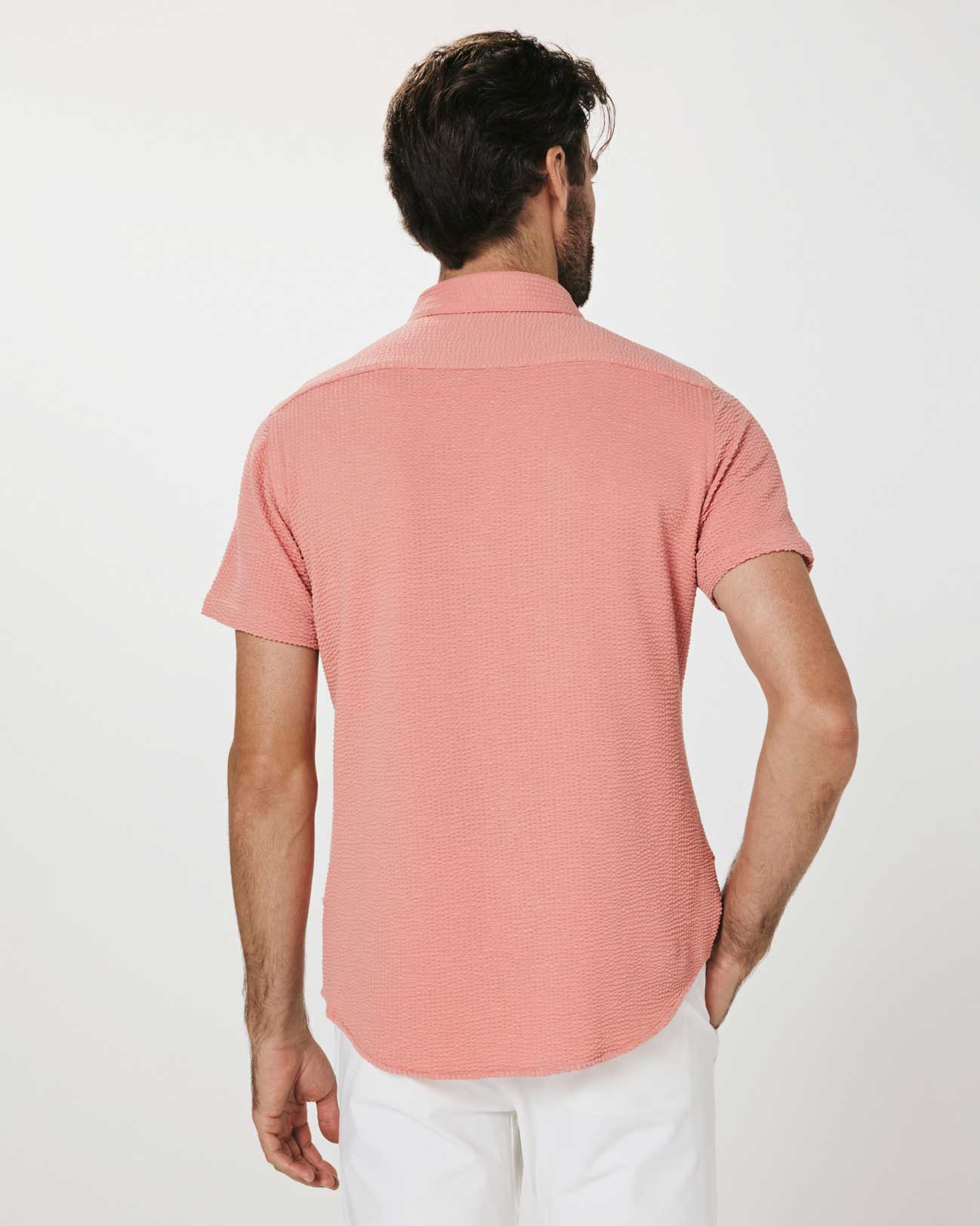 7 Diamonds: Bennet Short Sleeve Shirt - POPPY