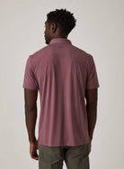 7Diamonds: Dawn Patrol Polo Shirt - STN ROSE