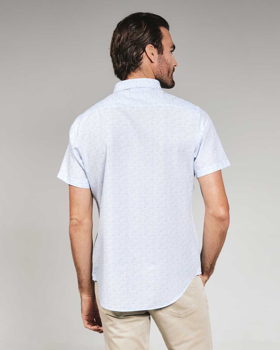 7 Diamonds: Jayden Short Sleeve Shirt - LT.BLUE