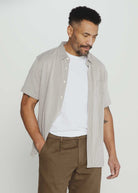 7Diamonds: Keaton Short Sleeve Shirt - STEELGRY