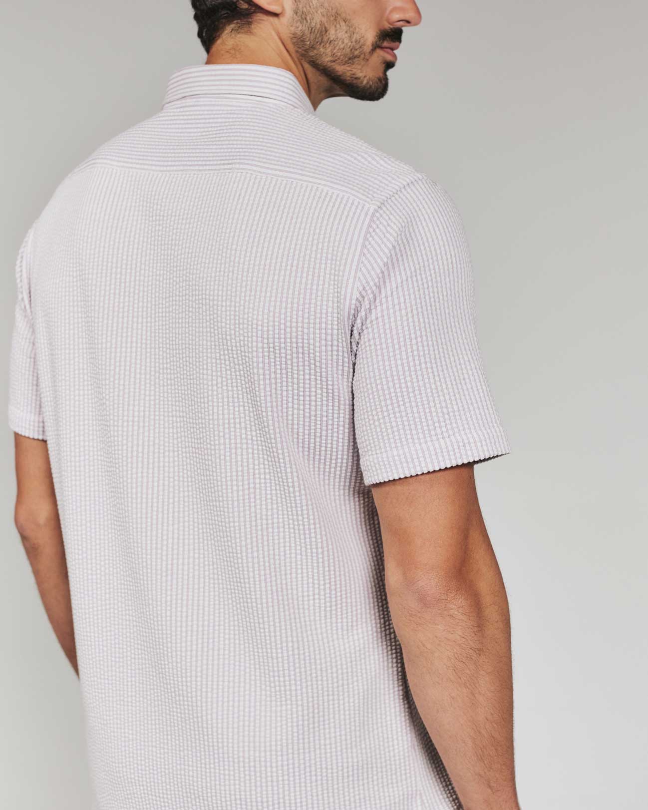 7 Diamonds: Keaton Short Sleeve Shirt - STN ROSE