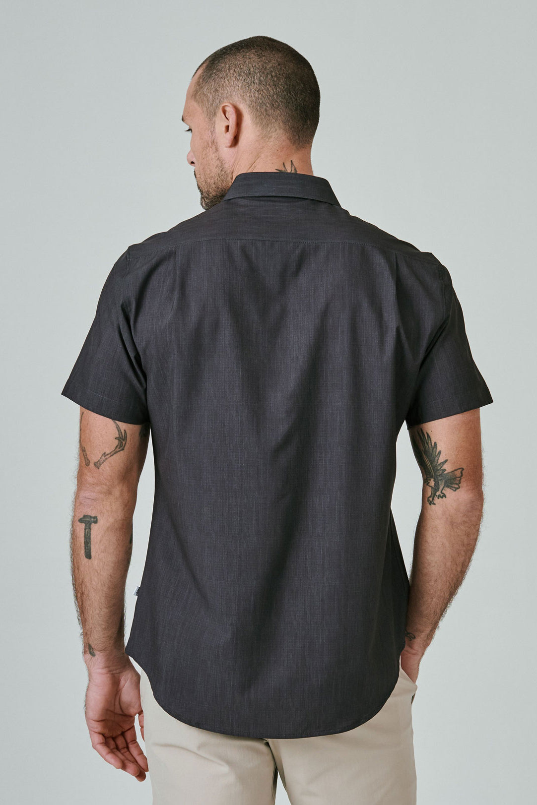 7 Diamonds: Pisco Short Sleeve Shirt - BLACK
