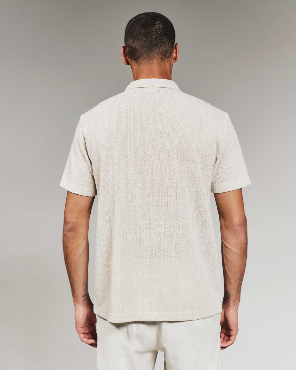 7 Diamonds: Thierry Camp Shirt - LT.TAUPE