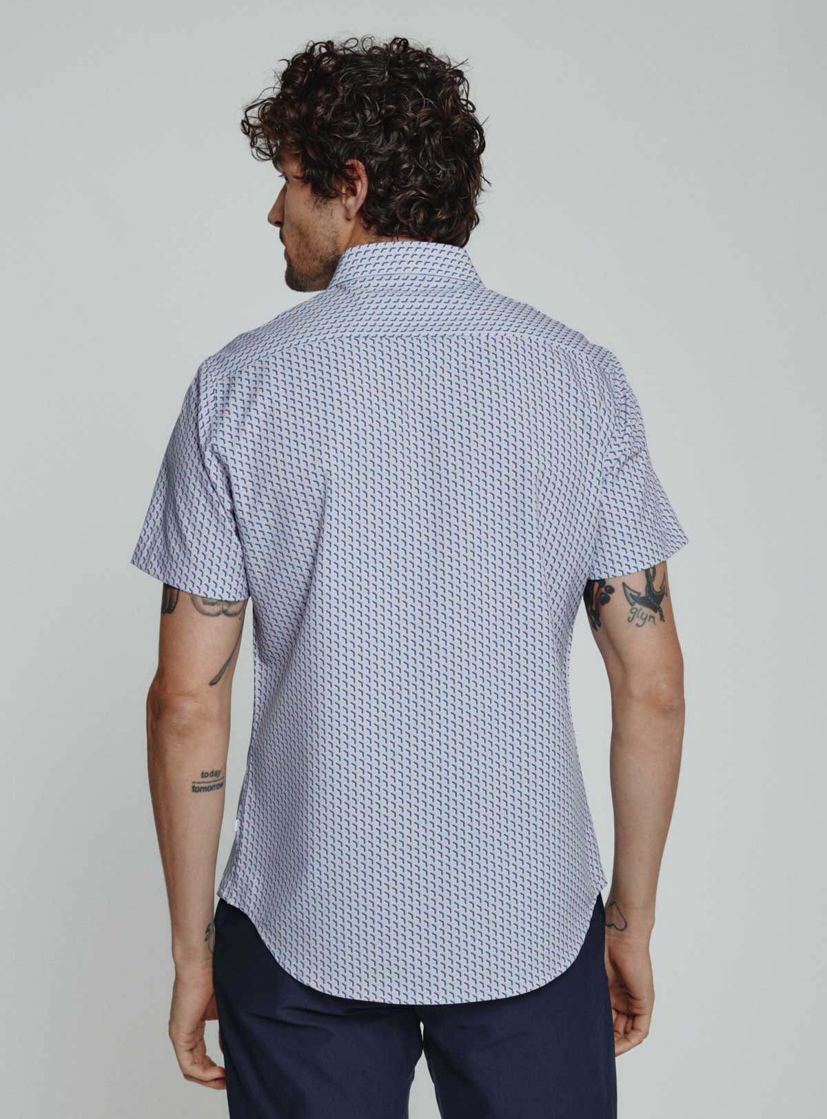 7 Diamonds: Wyrie Short Sleeve Shirt - DTYBLUE