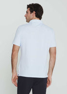 7Diamonds: Alden Seersucker Stretch Polo - LT.BLUE