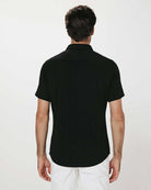 7Diamonds Napoli Short Sleeve Shirt in Black, alternate view