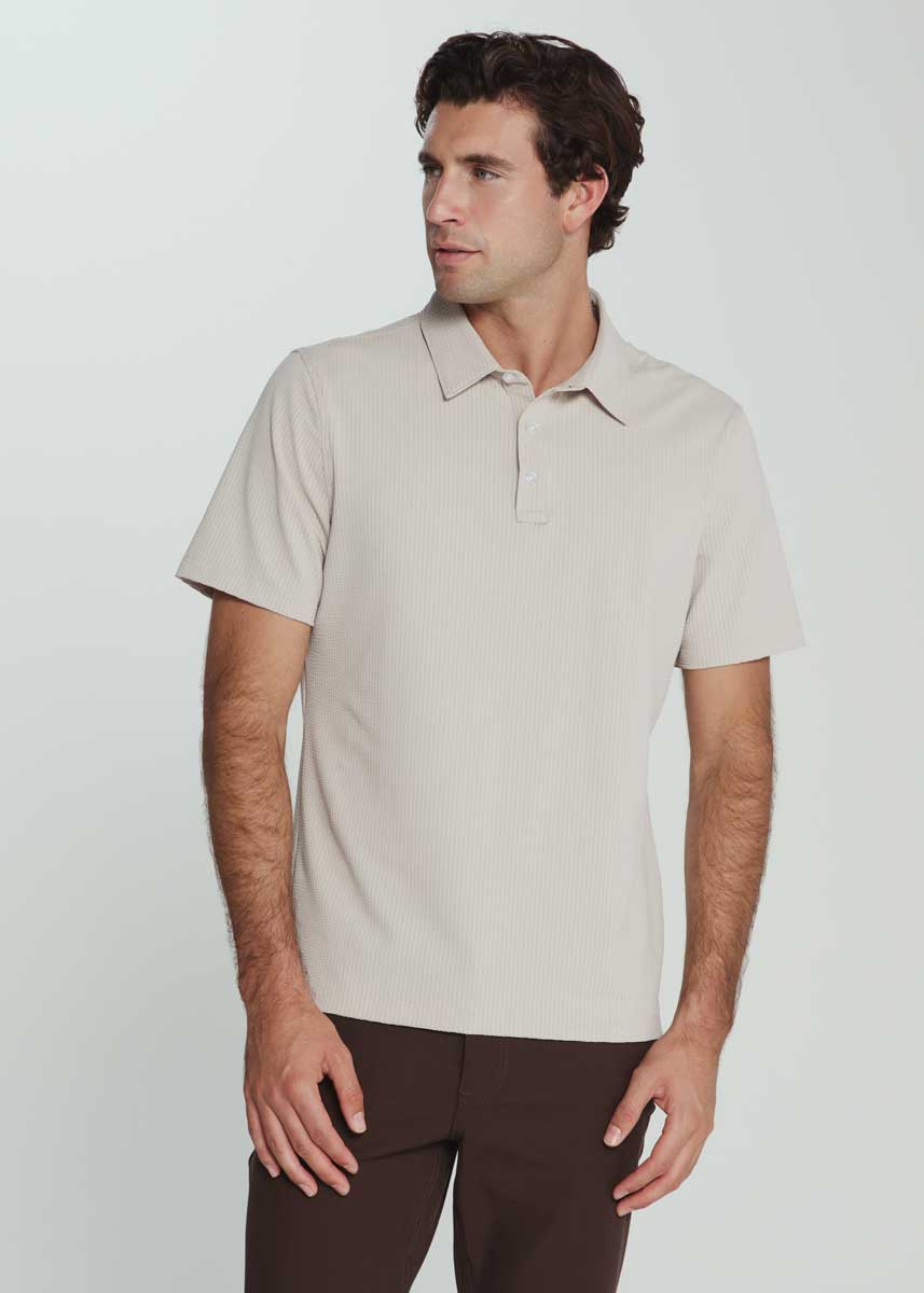 7Diamonds Sutherland Seersucker Stretch Polo, alternate view 2