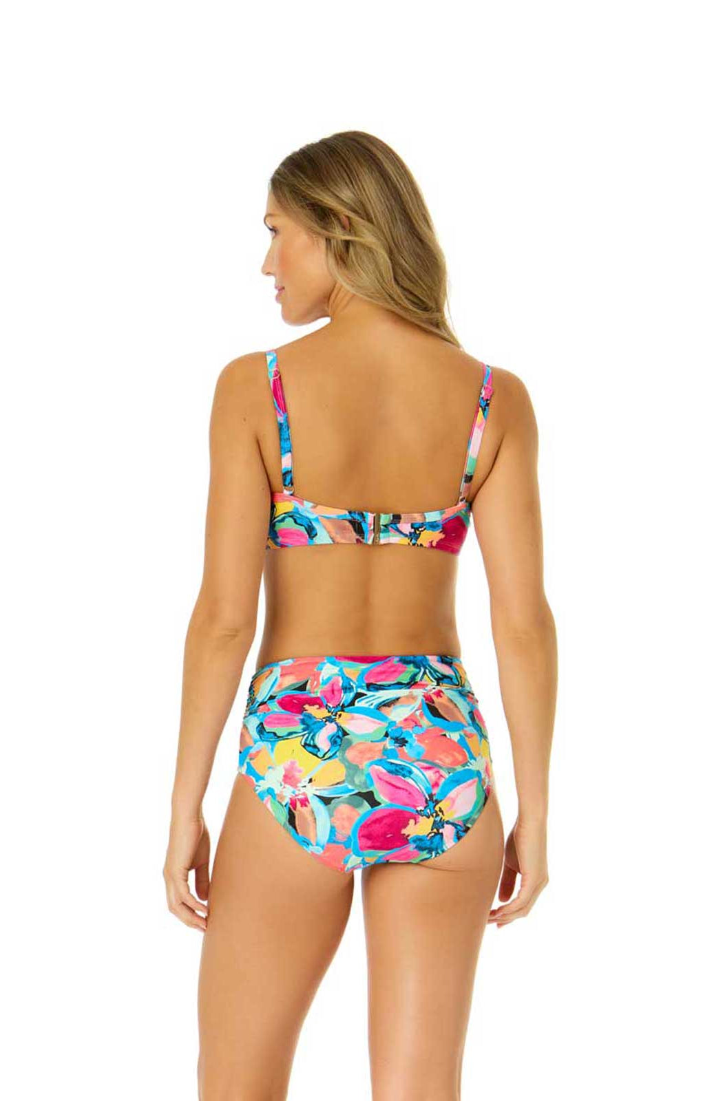 Anne Cole: Amalfi Floral Shirred Underwire Bikini Top