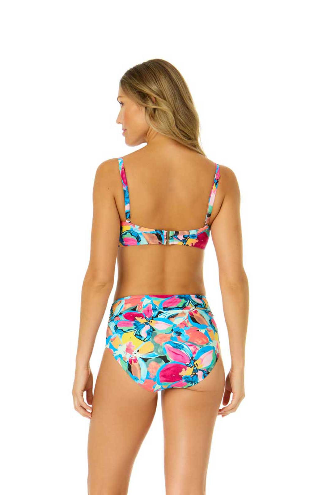 Anne Cole: Amalfi Floral Shirred Underwire Bikini Top