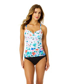 Anne Cole: Fiore Underwire Surplice Tri Tankini Top