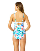 Anne Cole: One Piece Fiore Drape Front Mio