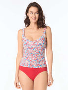 Beach House: Bella Flora Jenny V-Neck Tankini Top