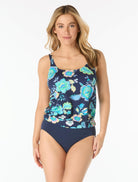 Beach House: Diamond Meadows Brandy Textured Blouson Top