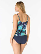 Beach House: Diamond Meadows Brandy Textured Blouson Top