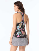 Beach House: Endless Summer Erinna Racerback Tankini Top - BLACK