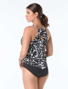 Beach House; Key West Nikki Pique Texture Scarf Tankini Top