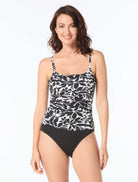 Beach House: Key West Sadie Pique Texture Ruched Underwire Tankini Top