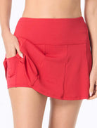Beach House: Pique Solids Princess Seam Swim Skort