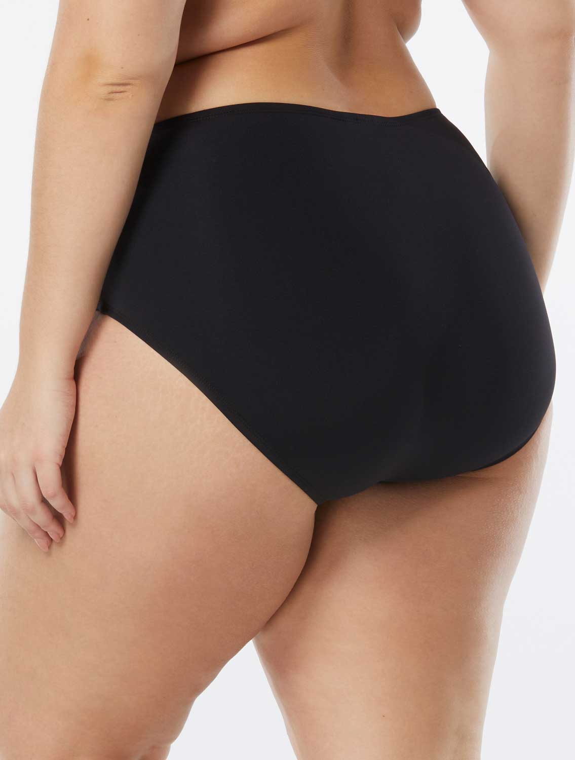 Beach House: Plus Size Beach Solids Chloe High Waist Bikini Bottom