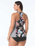 Beach House: Plus Size Endless Summer Erinna Racerback Tankini Top